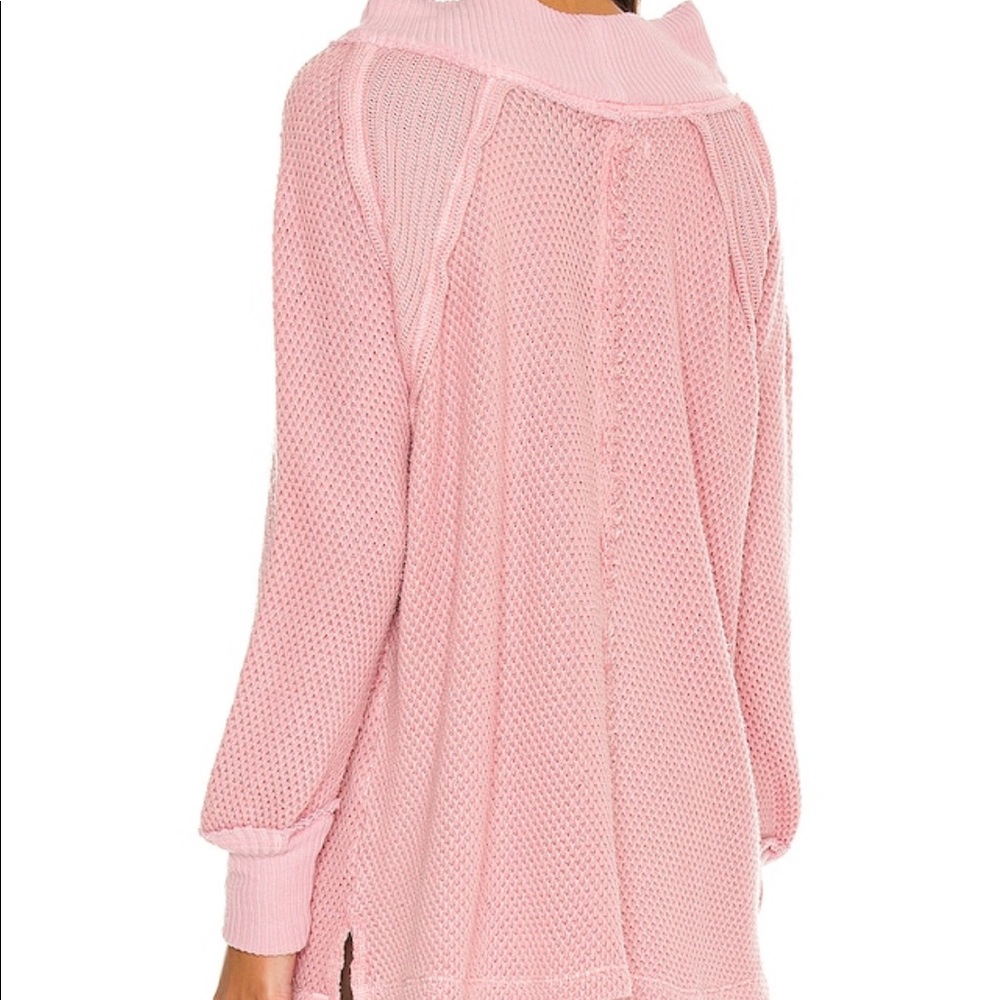 NWT Free People We the Free People She's A Keeper Sweater Faded Coral XS - Picture 3 of 11